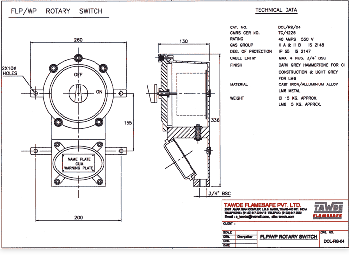 FLP / WP Rotary Switch 