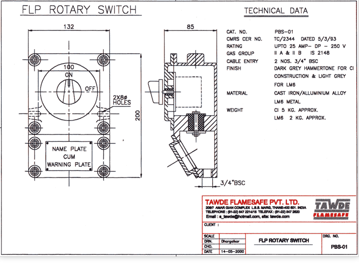 FLP / WP Rotary Switch 