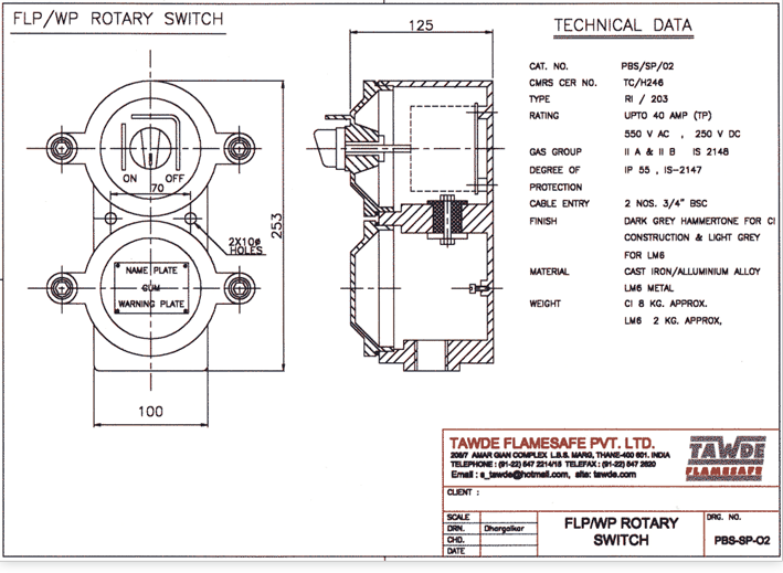 FLP / WP Rotary Switch 