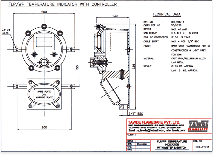 FLP Temperature Indicator & Controller 