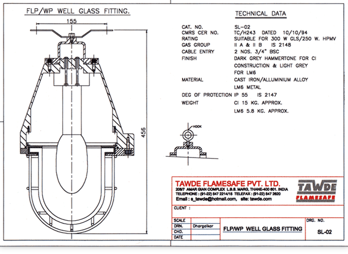 FLP Well Glass Fittings 